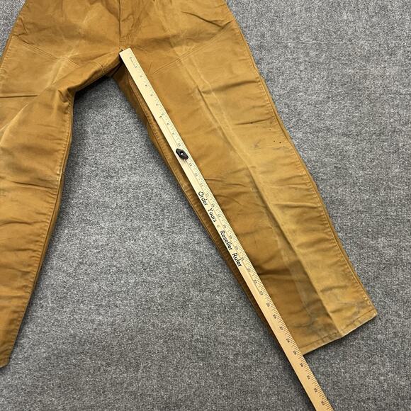 Vintage Penneys Foremost Pants Mens 32x30 Brown Hunting Double Knee Workwear 60s - Picture 9 of 10